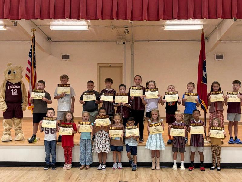 Picture of August 2026 Student of the Month students at TPES