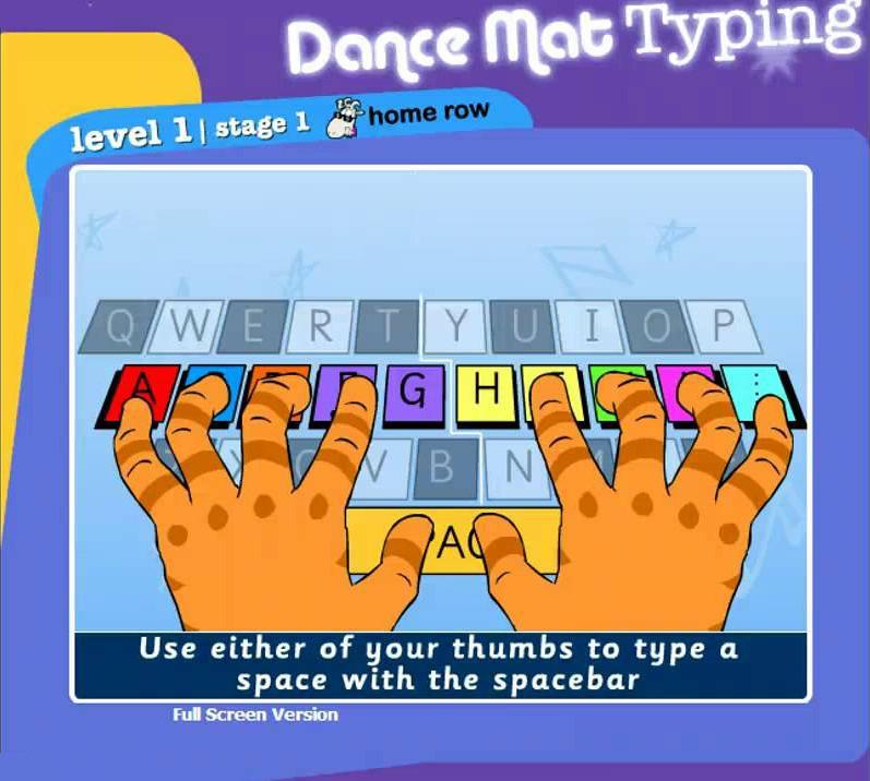 Dance Mat Typing