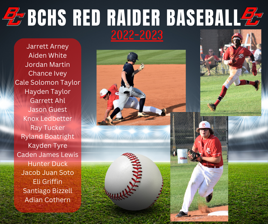 BCHS Red Raider Baseball Baseball Bacon County School District