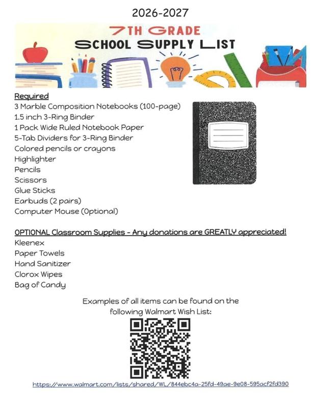 supply list