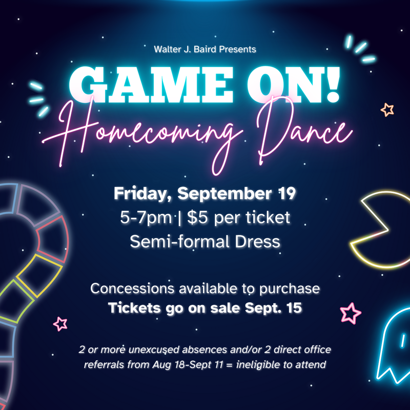 Game On! Homecoming Dance Poster
