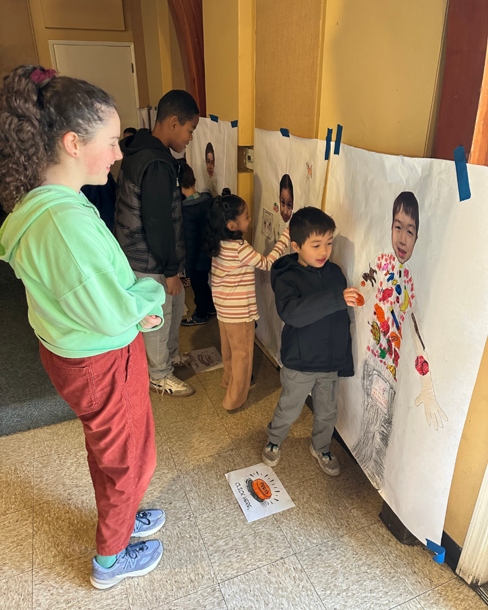 Kindergarten students presenting at Me-Seum