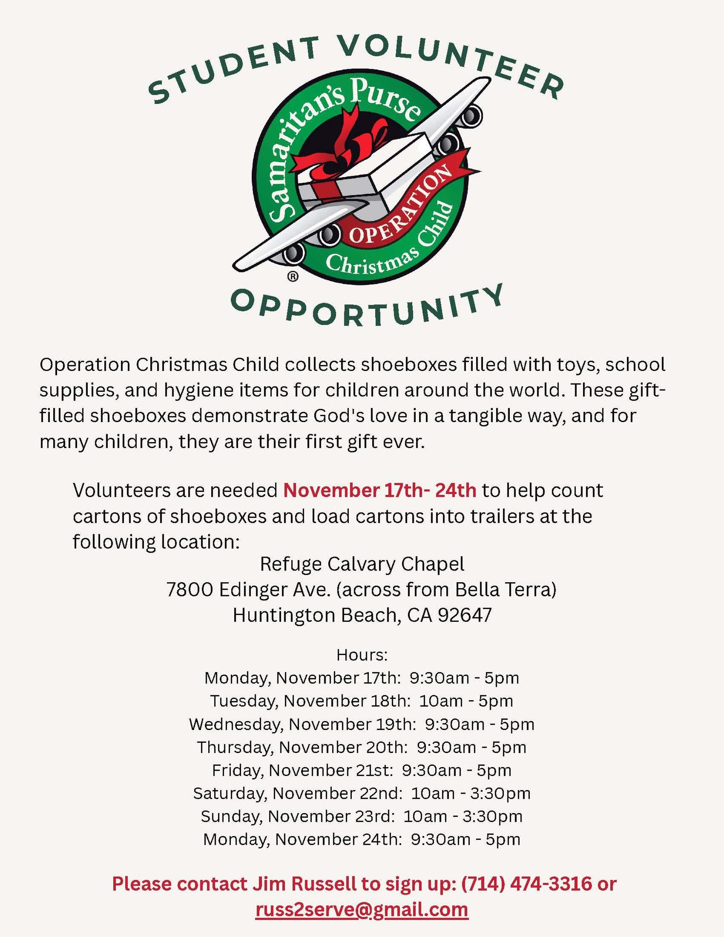 Operation Christmas Child