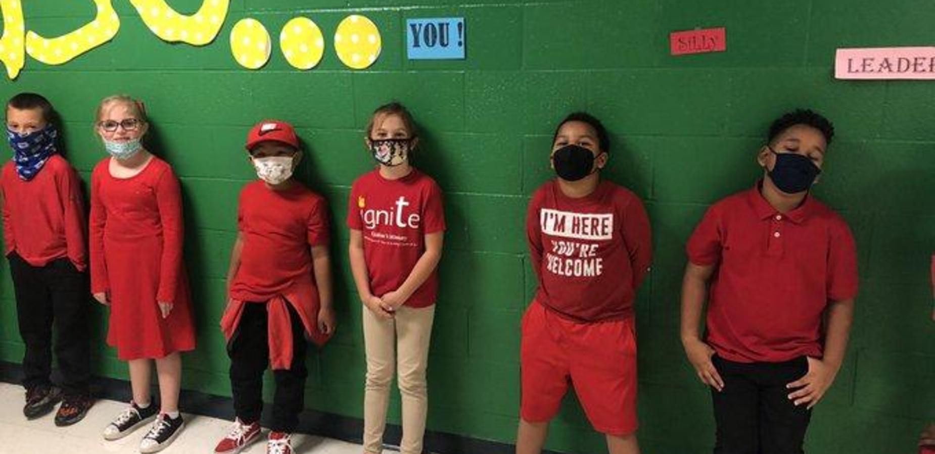 Red Ribbon Week kick-off at Geiger Elementary School.