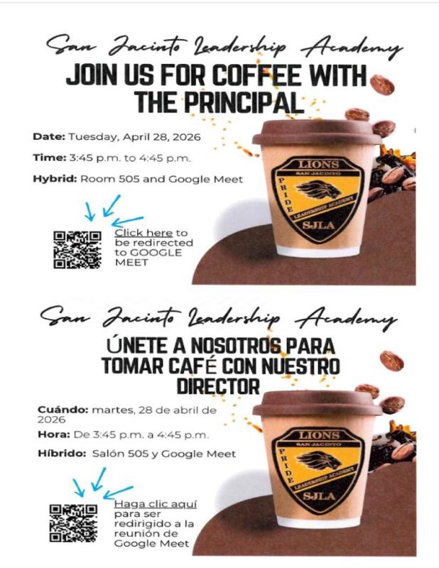 Coffee with the Principal 4/28/26