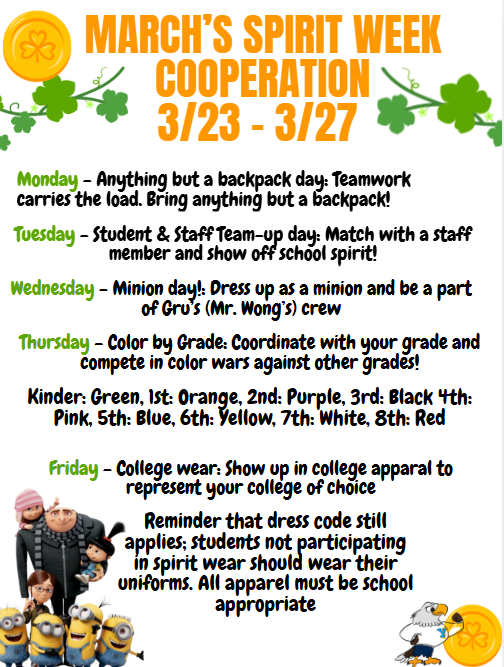 March's Spirit Week: Cooperation Featured Photo