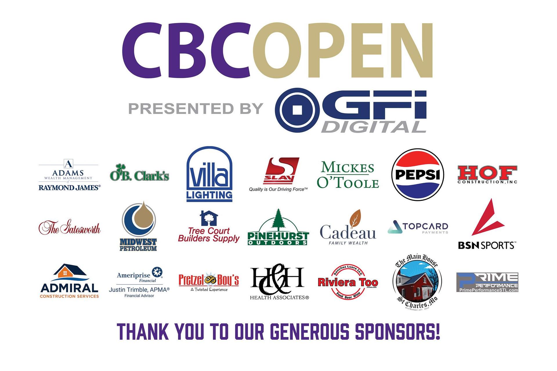 CBC Open sponsors