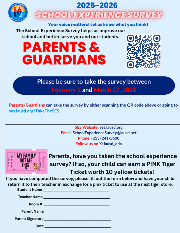 School Experience Survey