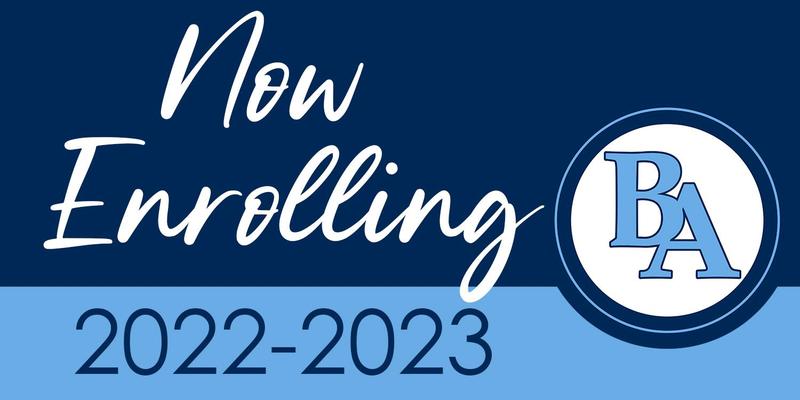 NOW ENROLLING FOR THE 2022-2023 SCHOOL YEAR Featured Photo