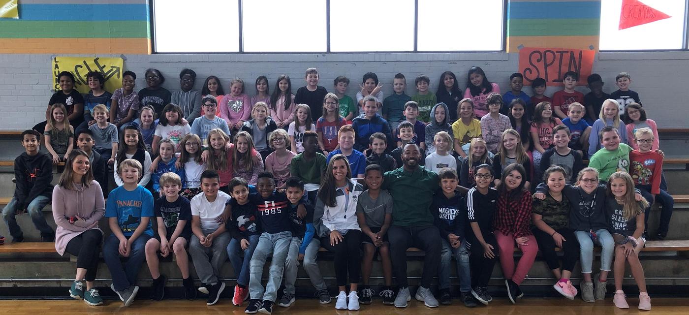 Junior High coaches visit fourth and fifth graders about expectations