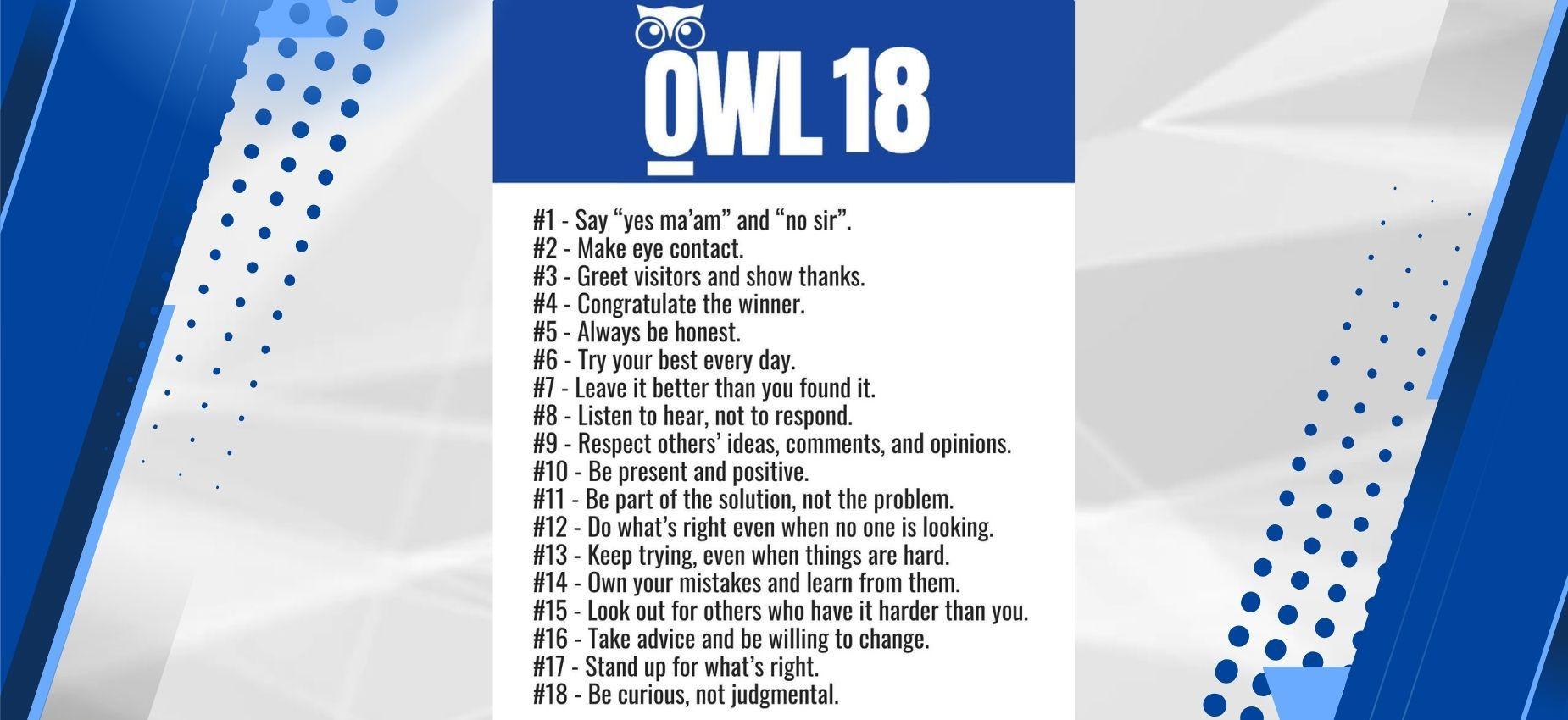 owl 18 list