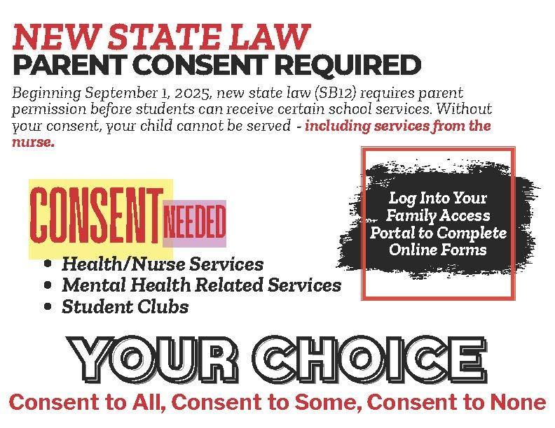 Consent Required for Certain School Services