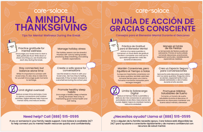 A Mindful Thanksgiving Tips for everyone for the break