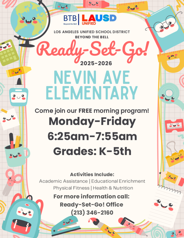 Ready Set Go, new program