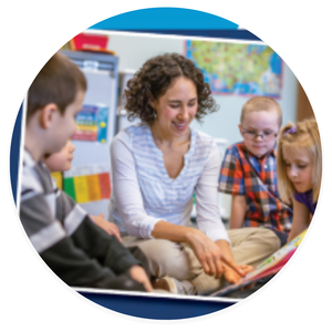 teacher reading to students