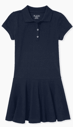 navy blue polo dress