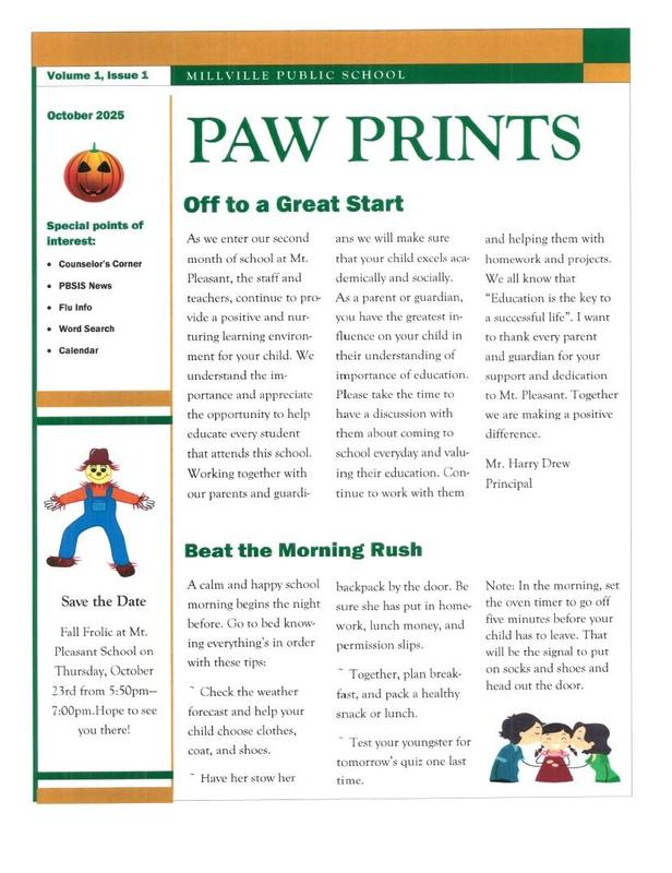 October Paw Prints
