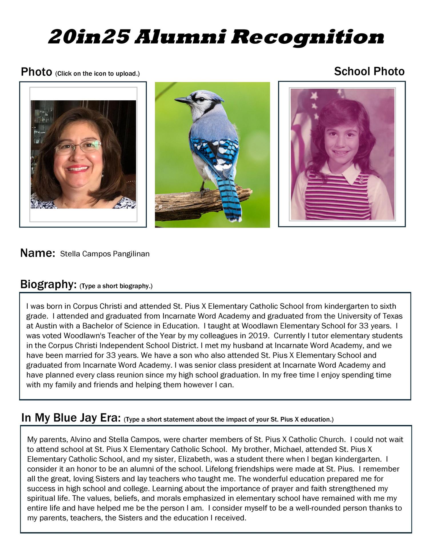 Stella Pangilinan Alumni Information