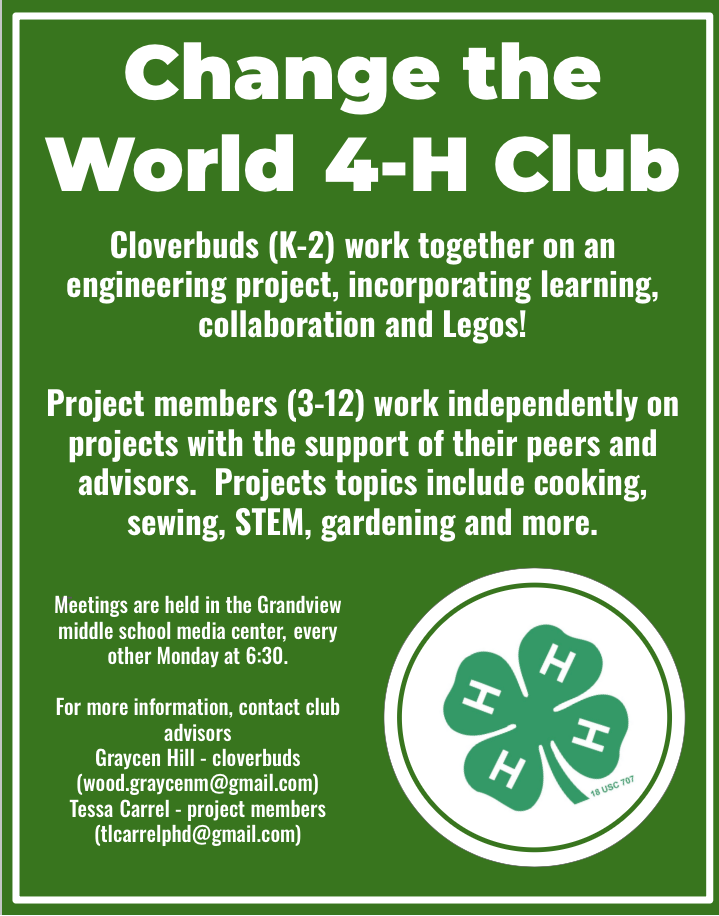 CHANGE THE WORLD CLUB INFORMATION