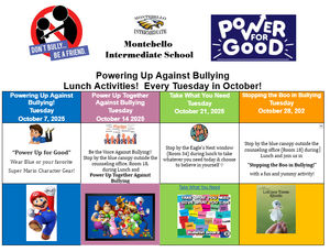 anti bullying activites for october