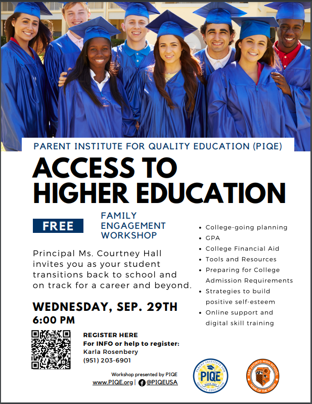PIQE- Access to higher education