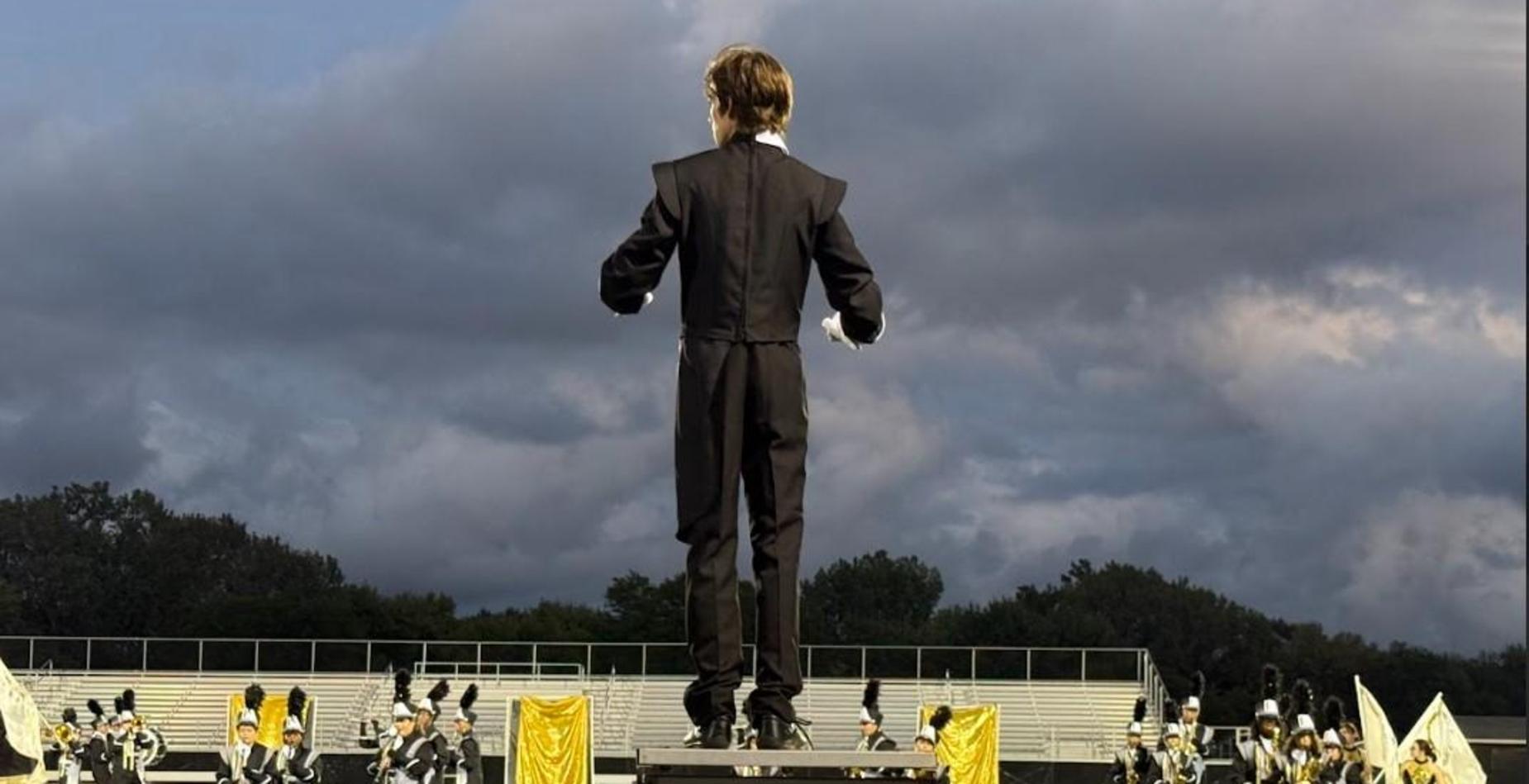 Marching band conductor