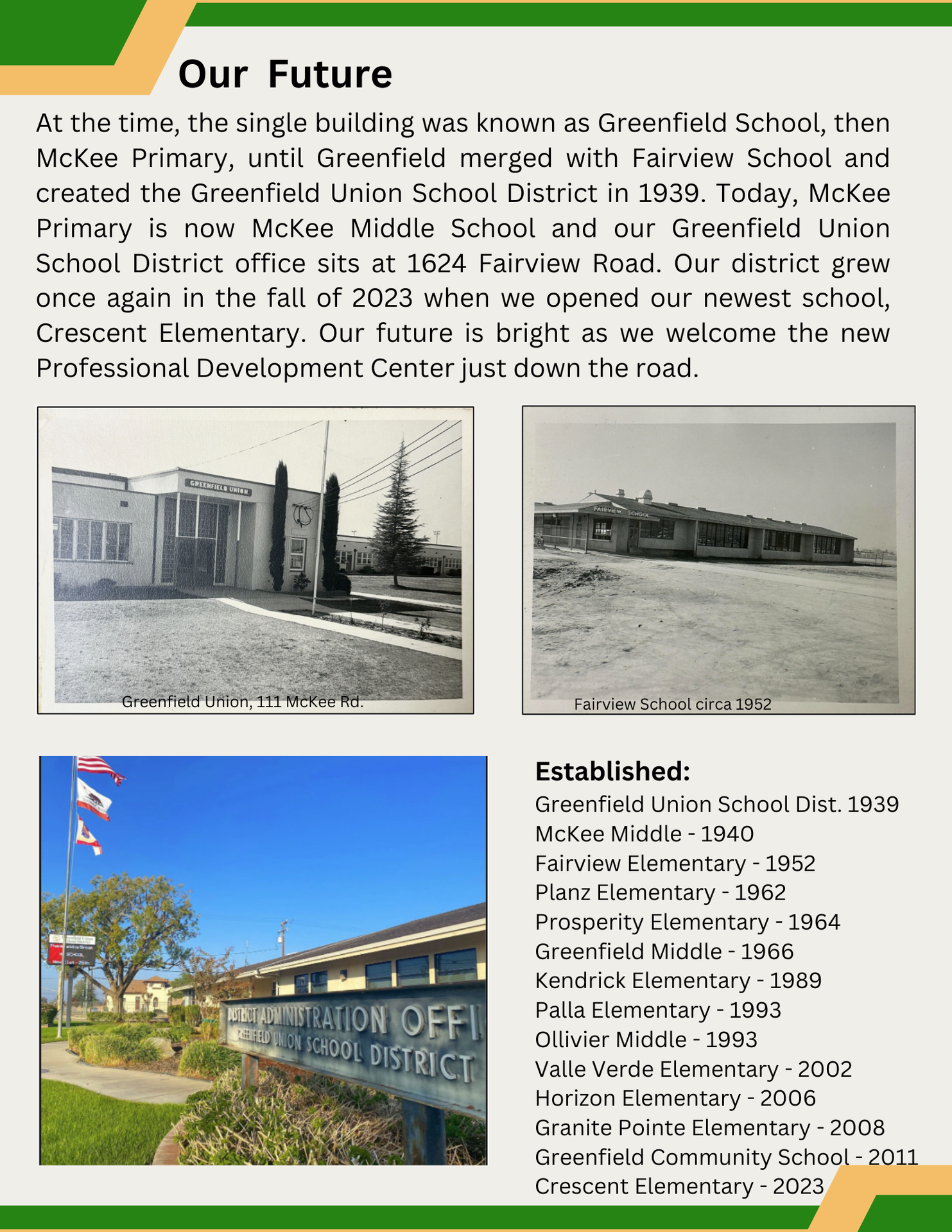 The future of GFUSD includes a new district office