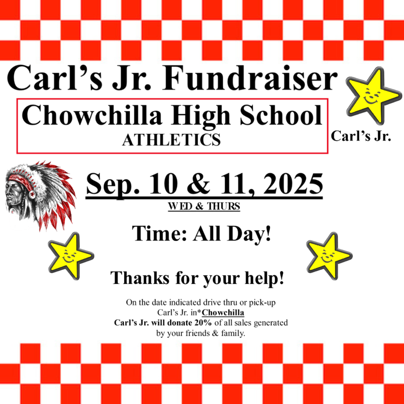 Carl's Jr. Fundraiser for Tribe Athletics