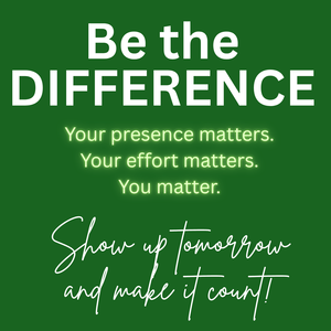 Be the difference