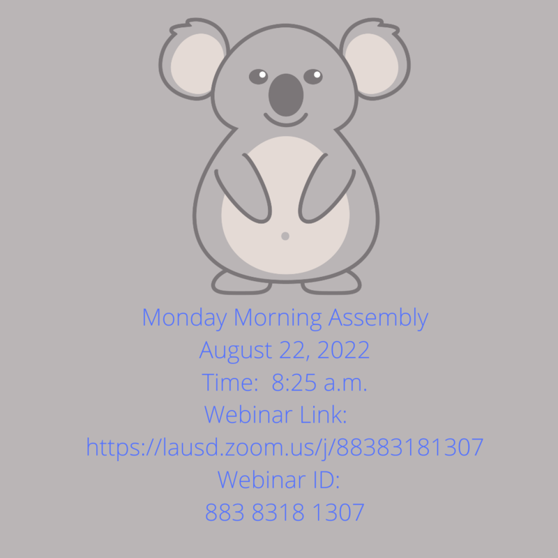 Monday Morning Assembly