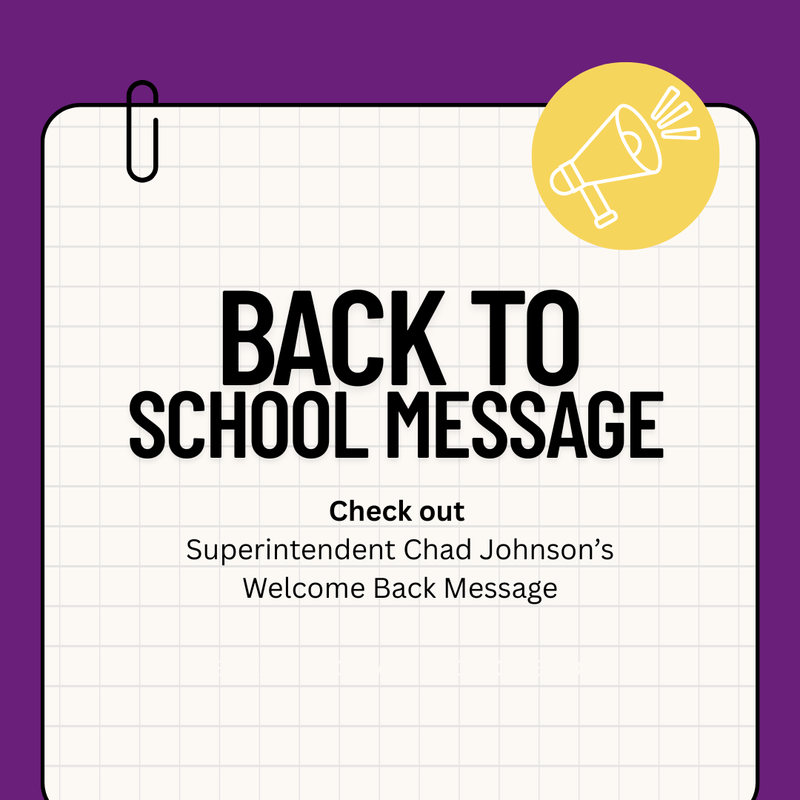 Back to School Message