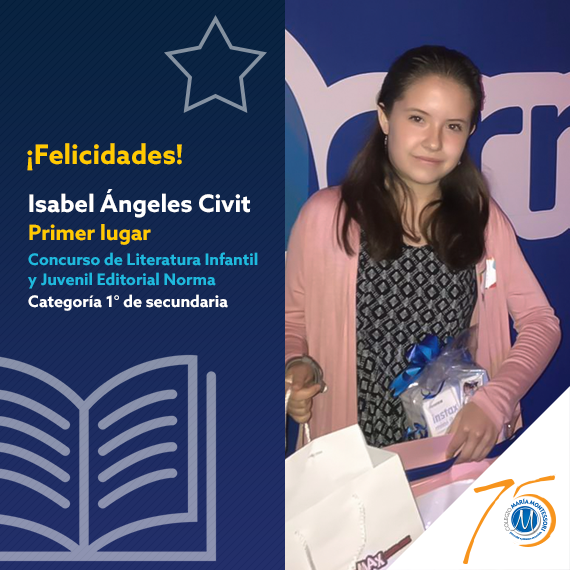 Alumna del CMM gana 1° lugar en el Concurso de Literatura Infantil y Juvenil Featured Photo