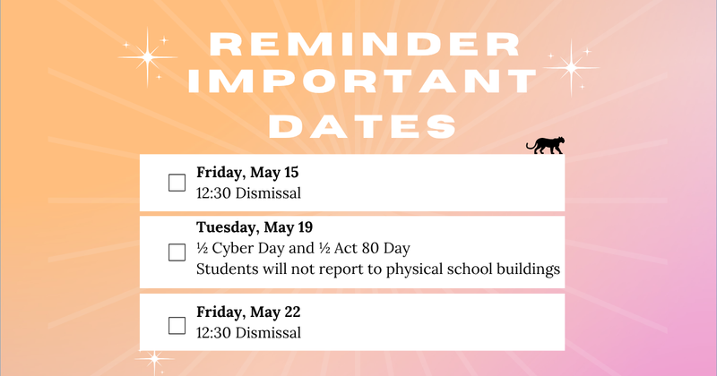 Important dates