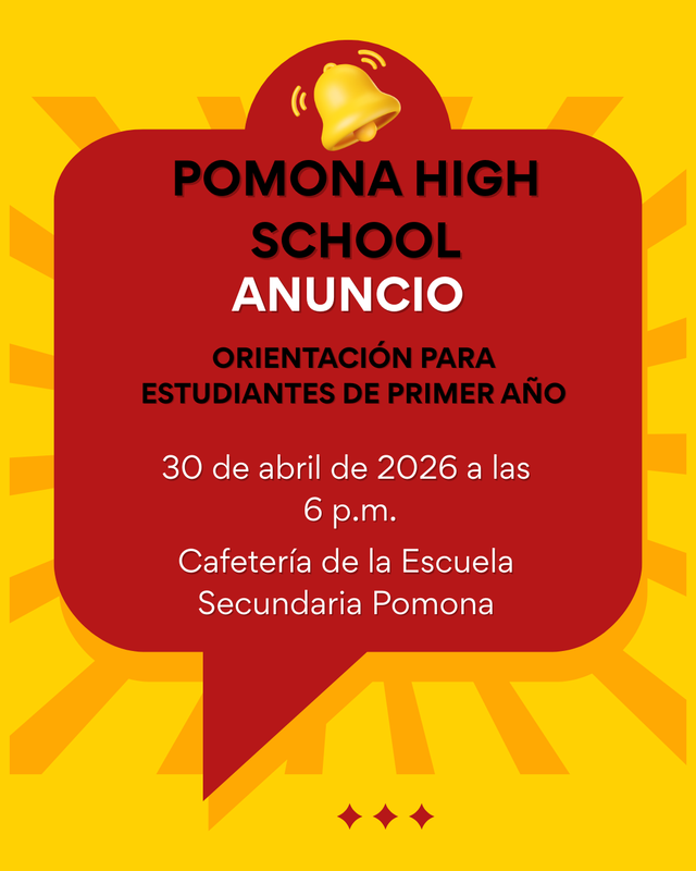 Pomona High School Freshman Orientation