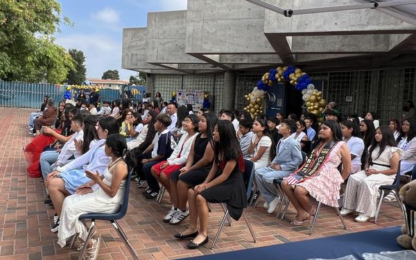students graduating