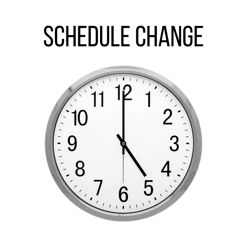 schedule change