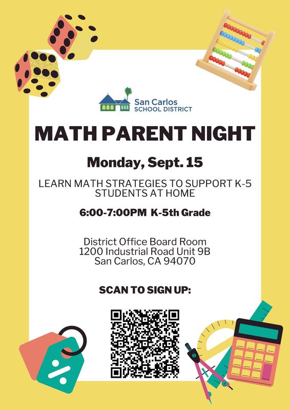 K-5 Math Night Image