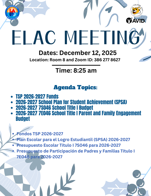 ELAC Meeting
