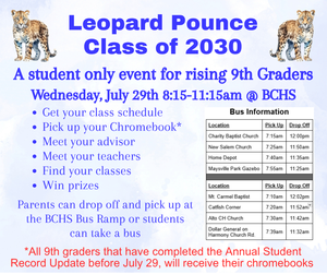 Freshman Pounce Class of 2030