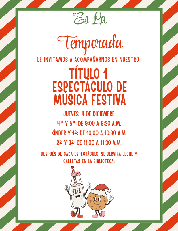 Festive Musical Performance Title 1 Event Spanish