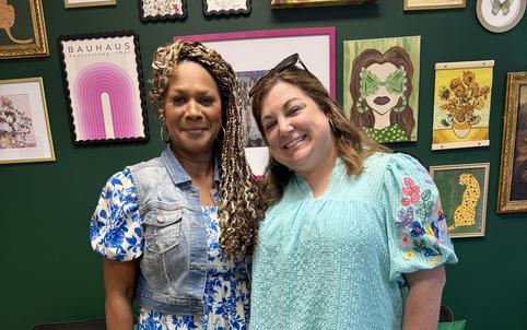 First Day of School for Administrators - Ms. White and Mrs. Hypolite
