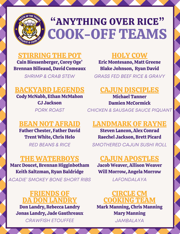 Taste of the Tigers: Cook-Off Teams Featured Photo