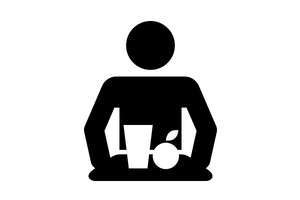 icon of cafeteria and food