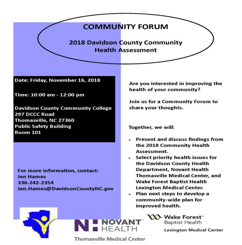 CHA Community Health Assessment Flyer