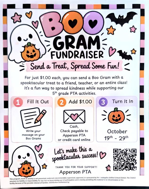 Get your Boo Grams now through October 29th.