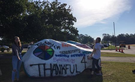 picture of the school rock saying