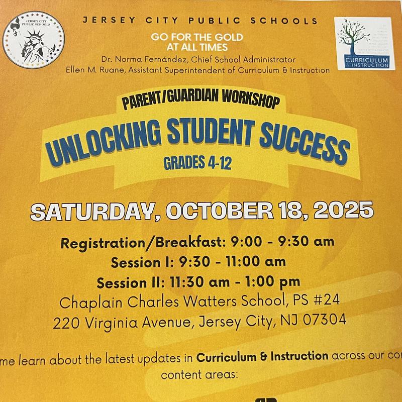 PARENT / GUARDIAN WORKSHOP: " UNLOCKING STUDENT SUCCESS " Featured Photo