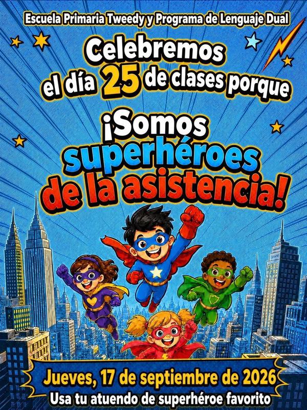 25th day of school flyer-Spanish
