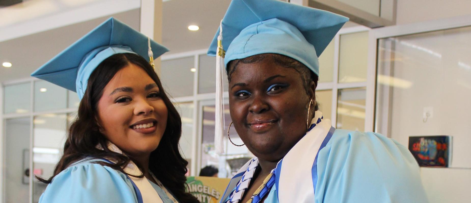 Graduates from Culver City pose for a photo