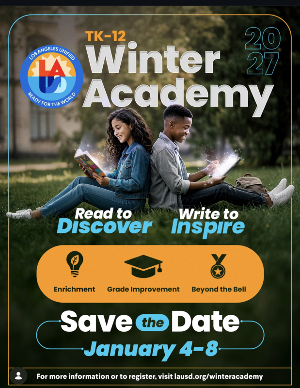 Save date Winter Academy